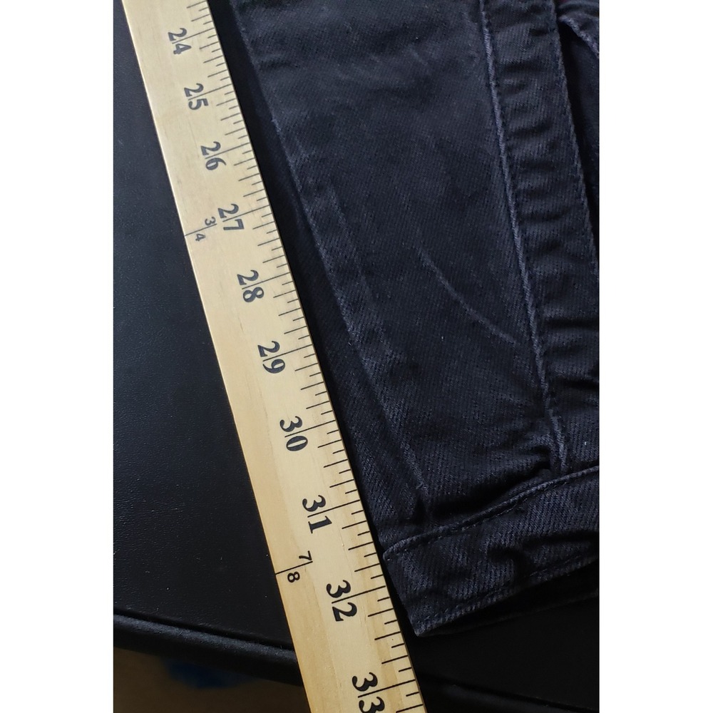 Free People We The Free Midnight Black Jeans 31 Curvy Mona Flare Split Hem NWT - Picture 11 of 11